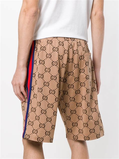 brown gucci shorts|gucci shorts colorful.